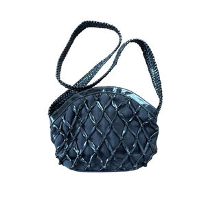 Women's Tianni Black Woven Crossbody Bag One Size